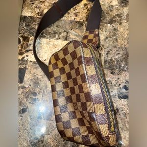 Louis Vuitton Damier Ebene Geronimos Bum Bag Fanny Pack Waist Pouch 106lv0